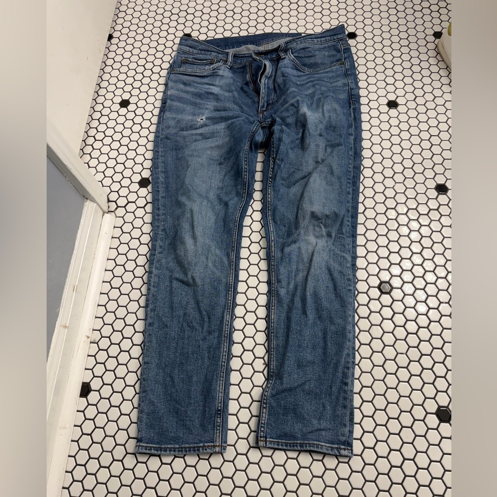 rag & bone Men's fit 2 slim Denim Straight Jeans with flaw size 32x30